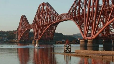 Forth Rail Bridge, Scotland Stock Footage 73927470