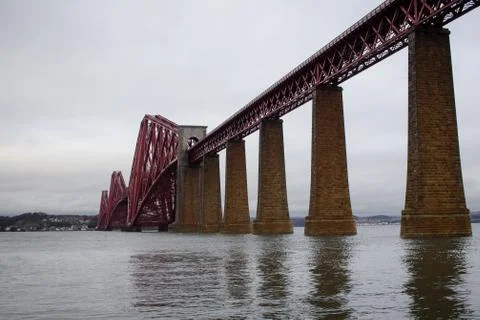 Forth Rail Bridge in Scotland Stock Photos