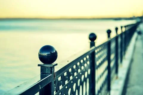 The Forth Rail Bridge at sunset Stock Photos