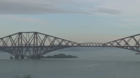 Forth Railway Bridge Stock Footage 10886970