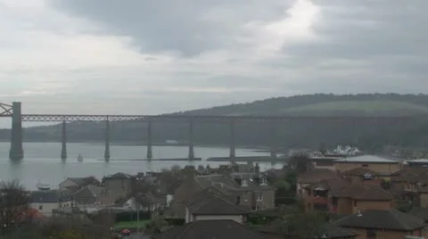 Forth Railway Bridge Video stock 10887004