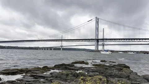 Forth Road Bridge Stock Footage 310914261