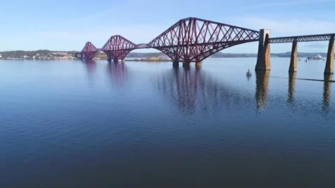 Forth Road Bridge, Queensferry, Edinburgh (4) Stock Footage 219550929