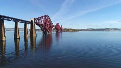 Forth Road Bridge, Queensferry, Edinburgh (3) Stock Footage 219550936