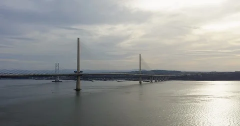Forth Road Bridge Tracking Shot 2019 Stock Footage 104004764