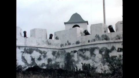 Fortification with Cannons Stock Footage 278240482