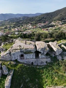 The fortification of Montebello Stock Photos