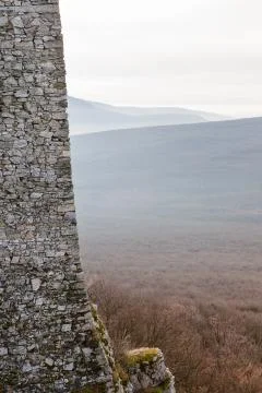Fortification stone wall Stock Photos