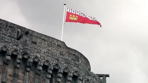 Fortification for a town Stock Footage 66190146