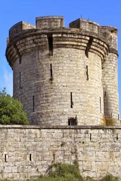 Fortifications of a castle Stock Photos
