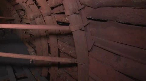 Fortifications in the mine Stock Footage 58033015