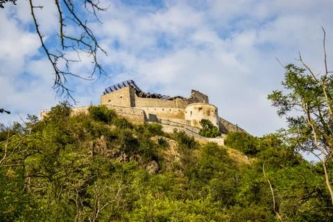 Fortress of Deva in Romania Stock Photos