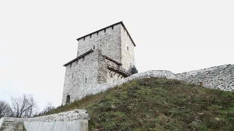 Fortress on the hill Stock Footage 50330810