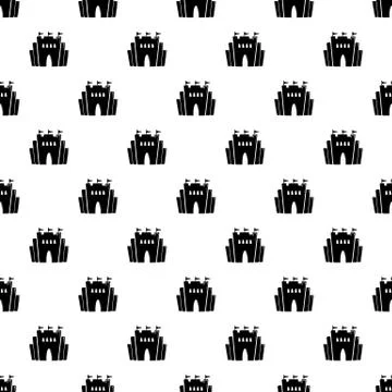 Fortress pattern vector seamless 스톡 일러스트