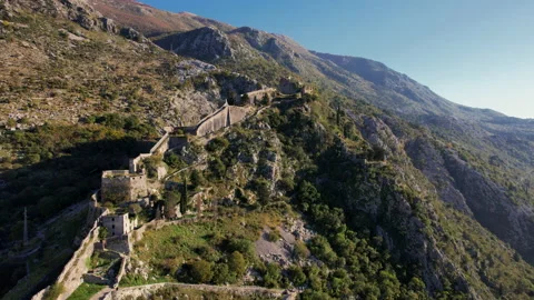 Fortress on the rock Stock Footage 168054522