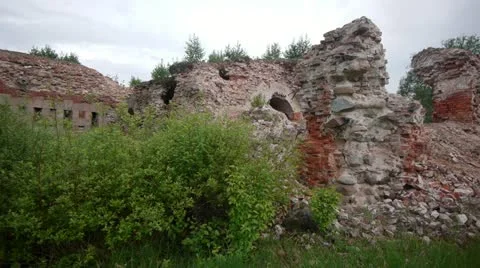 Fortress ruins Stock Footage