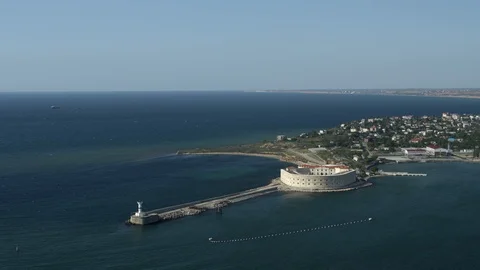 Fortress on the seashore 動画素材 96598874