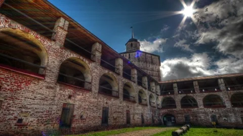 Fortress wall Stock Footage 8575826