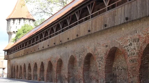 Fortress Wall Stock Footage 46114169