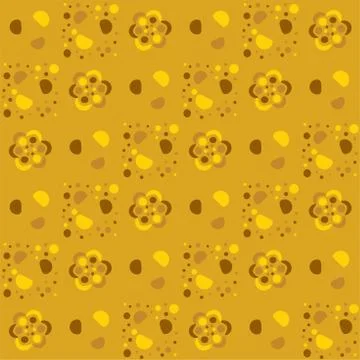 Fortuna gold geometric pattern of small and large circles and bubbles. Fortuna Stock Illustration