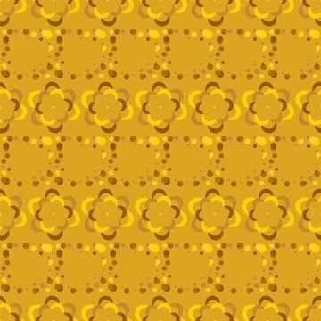 Fortuna gold geometric pattern of small and large circles and bubbles. Fortuna Stock Illustration