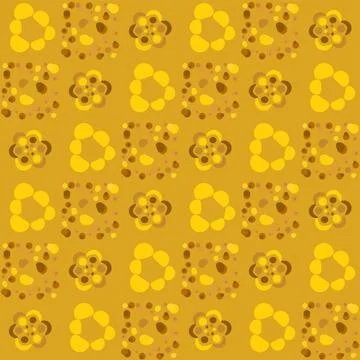 Fortuna gold geometric pattern of small and large circles and bubbles. Fortuna イラスト素材