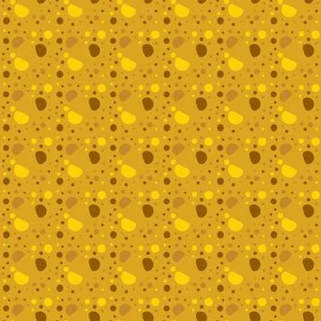 Fortuna gold geometric pattern of small, large circles and bubbles. Fortuna gold Stock Illustration