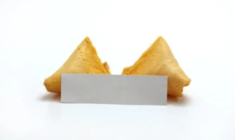 Fortune Cookie Blank Stock Photos