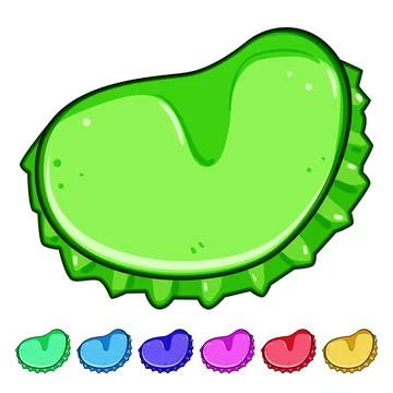 Fortune cookie with bottle cap texture concept Stock Illustration