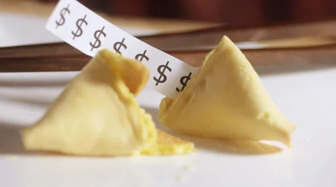 Fortune cookie Stock Footage 34308956