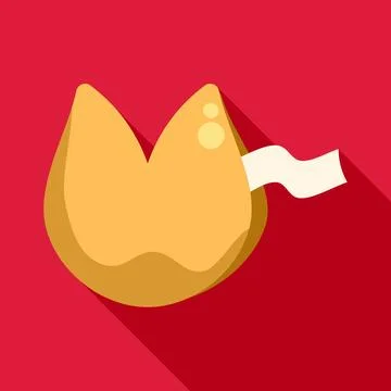 Fortune cookie giving message about future luck Stock Illustration