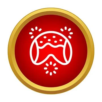 Fortune cookie icon representing luck and prosperity Stock Illustration