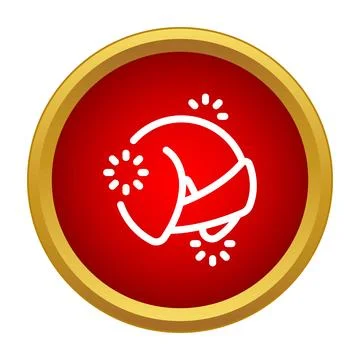 Fortune cookie icon vector featuring lucky food concept Stock Illustration