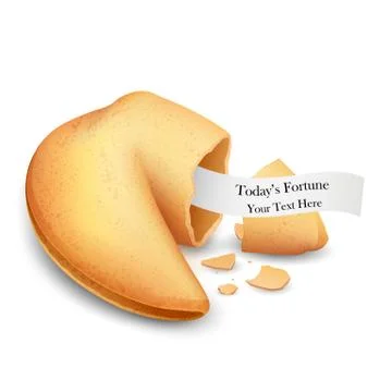 Fortune Cookie Stock Illustration