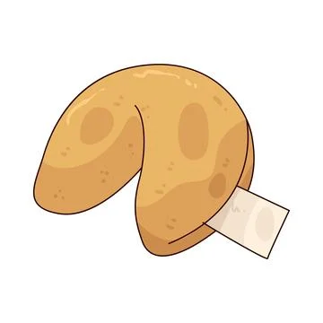 Fortune Cookie illustration Stock Illustration