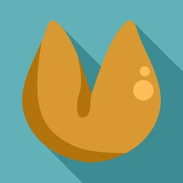 Fortune cookie illustration predicting luck and future Stock Illustration