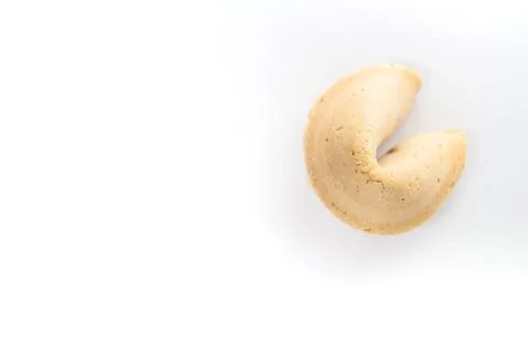 Fortune cookie isolated Stock Photos