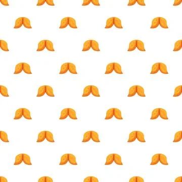 Fortune cookie pattern predicting luck and fortune Stock Illustration