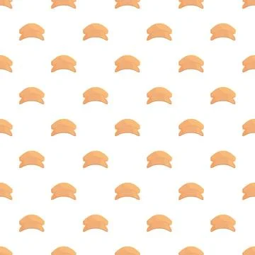 Fortune cookie pattern showing seamless food design 库存插图