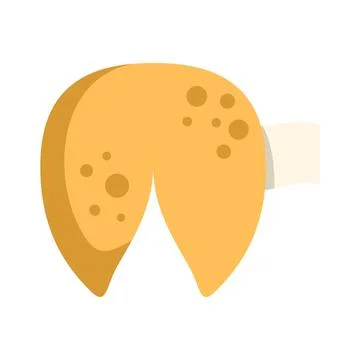 Fortune cookie representing luck future and destiny Stock Illustration
