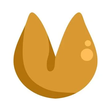 Fortune cookie representing luck, prediction, and future fate Stock Illustration
