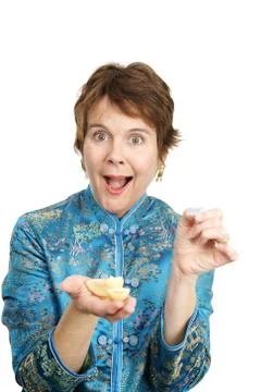 Fortune Cookie Surprise Stock Photos