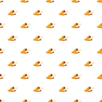 Fortune cookies forming a seamless repeating pattern background Stock Illustration