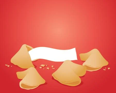 Fortune cookies Stock Illustration