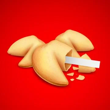 Fortune Cookies Stock Illustration