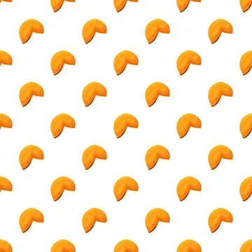 Fortune cookies pattern representing luck and future predictions 스톡 일러스트