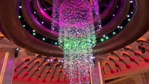 Fortune Diamond Inside Galaxy Macau in China 스톡 동영상 252342349