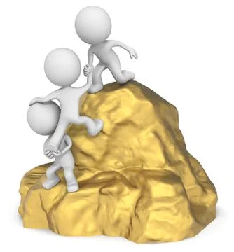 Fortune seekers. Stock Illustration