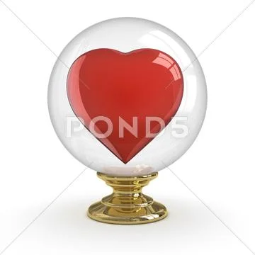 Fortune teller - fall in love Stock Illustration