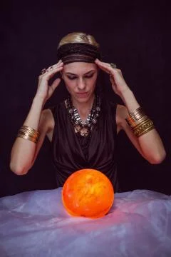 Fortune teller forecasting the future Stock-Fotos